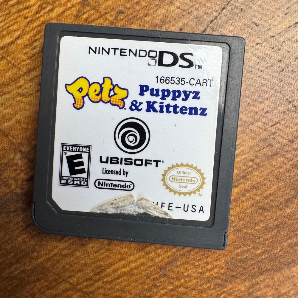Petz Puppyz &‎ Kittenz Nintendo DS Ubisoft NDS Game Cartridge NTR-BUFE-USA